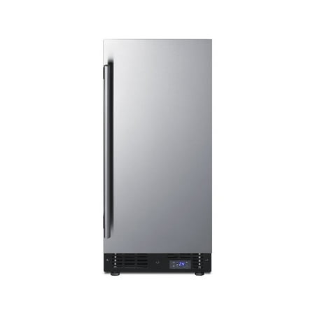 15  wide frost-free freezer for built-in or freestanding use  with reversible stainless steel door and lock