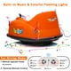 thumbnail image 4 of Coche de choque eléctrico para niños y bebés, automóvil 12V con control remoto parental, luces LED, 2 velocidades, giro 360° (color naranja), 4 of 8