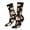 2 Black-1, variant on Flower Fox Print Adult Socks for Men & Women,Calf Socks, Ankle Socks,Boots Socks,Breathable Casual Sock,Unisex Crew Socks