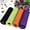 black + orange + purple + green, variant on 2/3/4 Roll 10 Inch Decorative Mesh Ribbon Rolls, Fabric Mesh with Foil for Wreaths Front Door Decor Christmas Festival Party Accessories Party Decoration Supplies (10yds/roll)