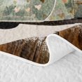 thumbnail image 5 of Castle Fairy Vintage Camper Twin Quilt Set,Happy Camping Twin Coverlet Set for Bedroom,Mint Brown, 5 of 7