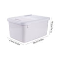 thumbnail image 3 of Boovnll Large Airtight Rice Container Food Storage Cereal Container Flour Grain Container For Household, 3 of 6