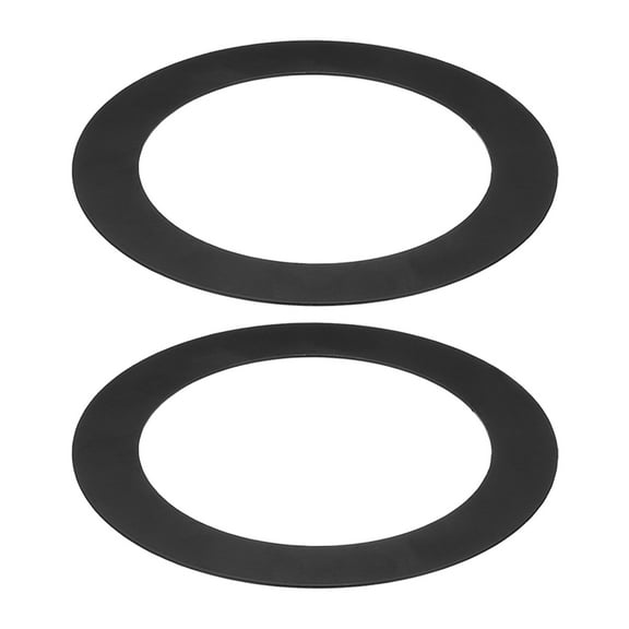 Goof Rings for 6/8 Inch Recessed Can Lighting, 2 Pcs Metal Goof Trim Rings, Outer Diameter 8.66-inch Inner Diameter 6.29-inch, Matte Finish Black