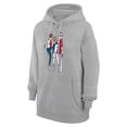 thumbnail image 2 of Women's G-III 4Her by Carl Banks  Heather Gray Los Angeles Angels Baseball Girls Fleece Pullover Hoodie, 2 of 5