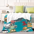 thumbnail image 4 of Octonautas anti-pilling, suave, ligera, esponjosa y acogedora de lujo para hogar y cocina – Perfecta para niños y adultos,130X150cm, 4 of 6