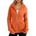 thumbnail image 1 of ORUYROP Womens Zip Up Hoodies Fleece Jackets Sweatshirts Fall Outfits Sweaters With Pockets Winter Y2k Clothes, 1 of 7