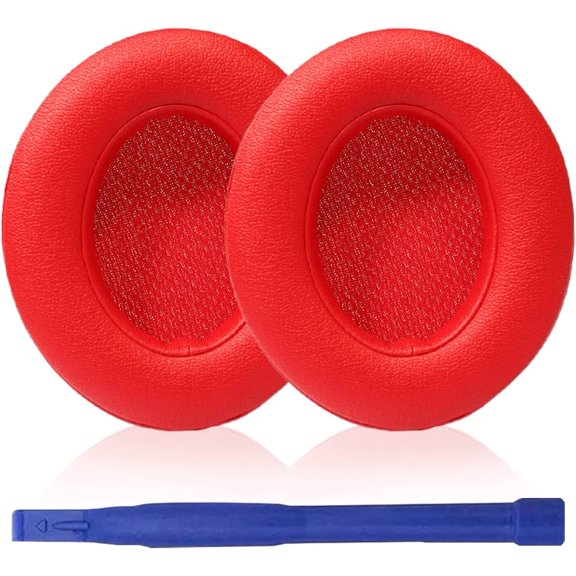 Adhiper Replacement Ear Cushions Compatible with Beats by Dr.Dre Studio 2 Studio 3 (B0500, B0501) Wired & Wireless Over-Ear Headphones, Soft Protein Leather, Isolating Memory Foam (Black flower)