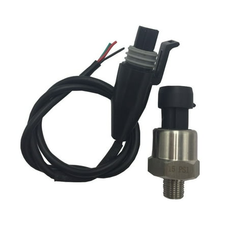 

GLFILL 5V 1/8Npt Air Fuel Pressure Sensor Stainless Steel Transmitter Sensor