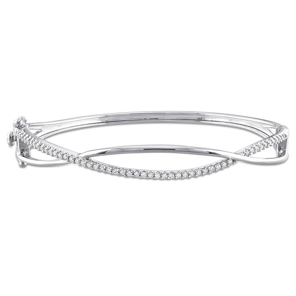 Everly Women's Created Moissanite Sterling Silver Bracelet