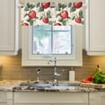 thumbnail image 2 of Yayeee Kitchen Valance Rod Pocket 54" x 18" Living Room Window Curtain, Apples Flower Pattern, 2 of 6