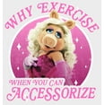thumbnail image 2 of Women's The Muppets Miss Piggy Accessorize  Scoop Neck White X Large, 2 of 4
