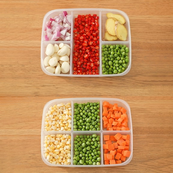 Food Storage Containers with Lids 5 Compartment Meal Prep Containers Divided Plates for Adults Snackle Box Container