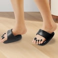 thumbnail image 1 of 2 piezas de la separación de los pies del de la separación para los regalos para mujeres zapatillas separadoras de los pies para hombres Negro, 1 of 10