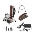 thumbnail image 1 of Mini Belt Sander Grinder DIY Polishing Grinding Machine Mini Electric Belt Sander Cutter Edges Sharpener 7 Gears ,Wide Use, 1 of 7