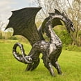 thumbnail image 6 of Zaer Large Metal Dragon Statue, "Angry Ira",, 6 of 7