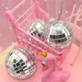 thumbnail image 4 of Silver Disco Reflective Mirror Xmas Balls Easy To Hang For Christmas, Wedding, Party Decoration, 4 of 4