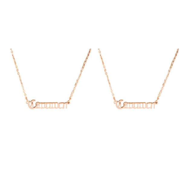 Collar elegante Minnieouse oro rosa Capricornio