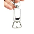 thumbnail image 4 of WIRESTER Household Kitchen Tools Keychains Metal Bottle Opener With Key Ring - Animal French Bulldog Puppy Dog Black, 4 of 6