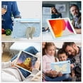 thumbnail image 3 of FJLBDE Case for iPad Pro 10.5 Inch / iPad Air 3rd Generation 2019 with Butterfly Stand, Shockproof Protective Tablet Cover with Pencil Holder Shoulder Strap for Kids Girls, Beige Blue, 3 of 7