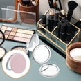 thumbnail image 7 of Uxcell Small Pocket Mirror for Purse, Round Magnifying Foldable Silver Makeup Handheld Compact Mirror for Women, Purse, Travel, Girls, Gift(Pink, 2.95"), 7 of 7