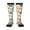 2 Black-1, variant on Travel Elements print thigh-high socks, crafted for both men and women with a stretchy, high-opaque design perfect for daily wear