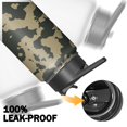 thumbnail image 5 of Camouflage Insulated Stainless Steel Water Bottle with Straw & Cleaning Brush – 18 Oz | Leakproof, BPA-Free, 304 Stainless Steel, Wide Mouth, Travel Mug for Car, Gym, Office, 5 of 5