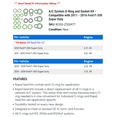 thumbnail image 2 of A/C System O-Ring and Gasket Kit - Compatible with 2011 - 2016 Ford F-350 Super Duty 2012 2013 2014 2015, 2 of 2