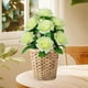 thumbnail image 5 of Ramo de flores artificiales de seda | Arreglo floral artificial para decoración del hogar | Rosas y follaje artificiales realistas | Centro de mesa para bodas y decoración de fiestas | 1 pieza, 5 of 6