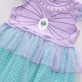thumbnail image 4 of Toddler Girls Beauty Mermaid Princess Dress Birthday Party Dress Size 12M-6T, 4 of 6