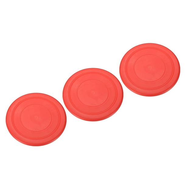 Uxcell Disco Volador de 7 Pulgadas, Discos Voladores de TPR Suaves e Impermeables para Adultos y Perros, Juego Deportivo al Aire Libre, Rojo 3 Pcs