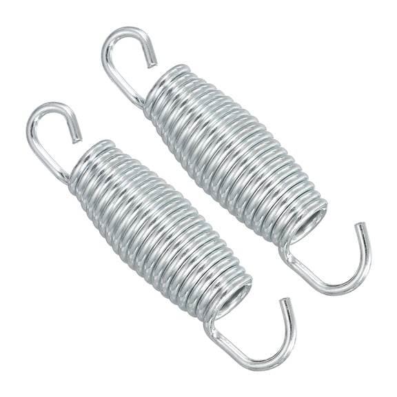 Uxcell Trampolines Springs, 2Pcs & Carbon Steel & 3.9 Inch Fitness Rebounder Extension Spring Universal Trampolines Heavy Duty Replacement Accessories