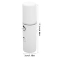 thumbnail image 2 of BOKYAN Portable Nano Facial Mister & Rechargeable Humidifier, 30ml Cool Mist Sprayer for Skin Care (White) - 1.18 x 4.44 inches / 3.0 x 11.3 cm, 2 of 9