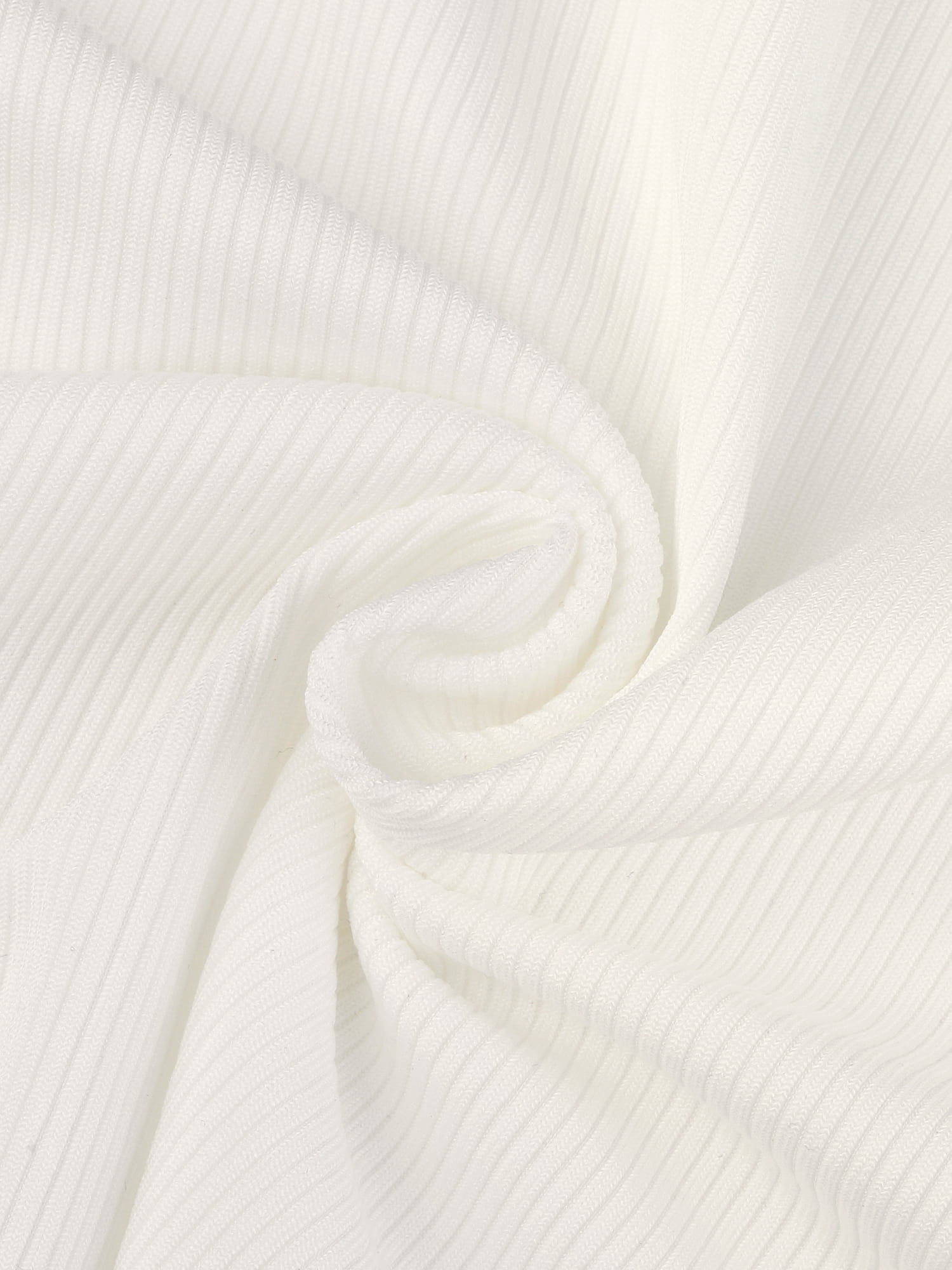 Unique Bargains Women's Leotard Shirt One Shoulder Ribbed Knit Slim Fit Tank Tops Bodysuit XS White