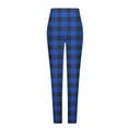 thumbnail image 5 of Chbgutlmr High Waist Yoga Pants for Women Plaid Printed Slim Fitted Leggings Casual Stretch Comfy Workout Gym Pants, 5 of 7