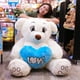 thumbnail image 5 of Oso Rechoncho PELUCHERIA LOVE con corazon Azul, 5 of 5
