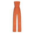 thumbnail image 5 of Fengqque Jumpers for Women with Overalls Casual Jumpsuits Plus Size Summer Solid Sleeveless Loose Long Playsuits Rompers Jumpsuit, 5 of 7