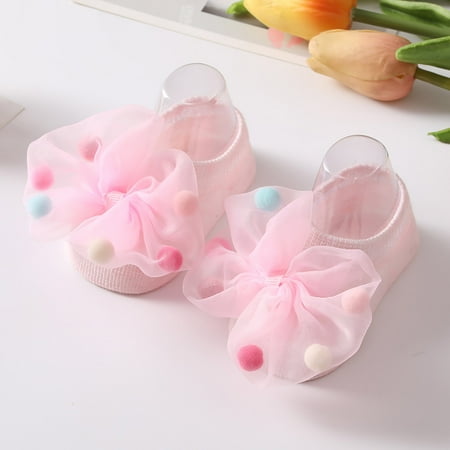 

Sunhillsgrace Baby Socks Children Kids Socks Soft Bottom Toddler Shoes Socks Bowkot Princess Socks Floor Socks