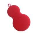 thumbnail image 3 of Matsuzay Cepillo de baño de silicona con forma de calabaza, depurador de platos, cepillo de baño para de cocina, esponjas de limpieza Suministros de limpieza para el hogar rojo, 3 of 3