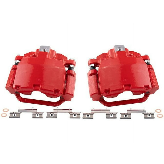 Rear Brake Caliper Set 2 Piece - Compatible with 2007 - 2018 Chevy Silverado 1500 2008 2009 2010 2011 2012 2013 2014 2015 2016 2017