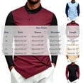thumbnail image 4 of Men's Long Sleeve Dress Shirt Retro Slim Fit Asymmetric Button Stand Blouses Irregular Hem Business Golf Tops, 4 of 10