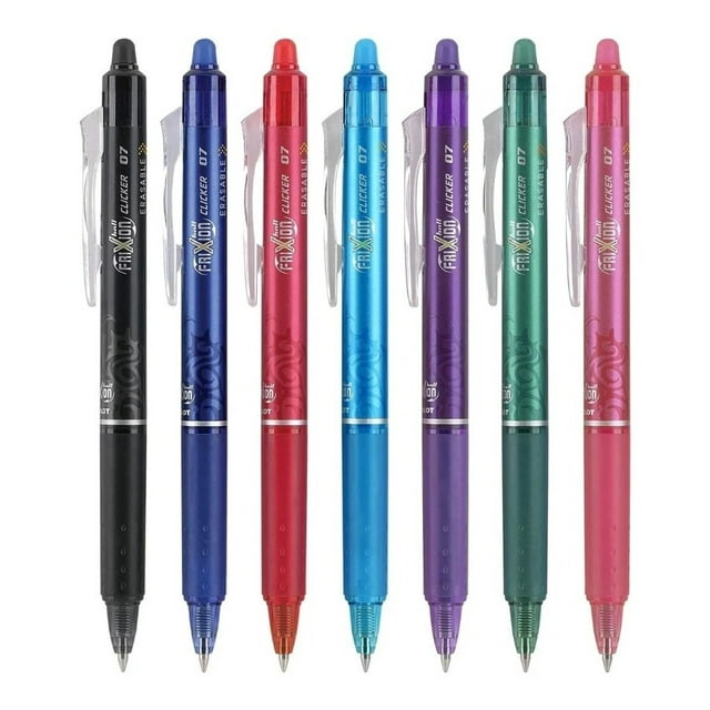 7 Boligrafos Plumas Pilot Frixion Clicker Retractil Borrable Pilot 7 Boligrafos Plumas Pilot Frixion Clicker Retractil Borrable
