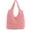 Bright Pink, variant on Hand-woven Soft Large Straw Shoulder Bag Boho Straw Handle Tote Retro Summer Beach Bag Rattan Handbag