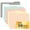 Morandi Colors, variant on ViVin File Folder with 1/3 Cut Tabs, Fits Letter Size, 36 Pack, for School and Office(6 Bright Multicolored)