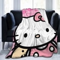 thumbnail image 6 of Hello Kitty Blanket, Super Soft Throw Blanket, Cozy Flannel Blankets For Boys Girls, Warm Blankets For Couch Sofa Bed, 50"X40", 6 of 9