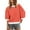 Orange, variant on UAMVSH Sweatshirt for Women Crew Neck 3/4 Sleeve Loose Fit Pullover Oversized Casual Color Block Tops Ladies Trendy Fall Outfits(Large,Coffee)