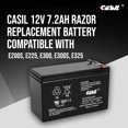 thumbnail image 4 of Casil 12V 7.2Ah Razor Replacement Battery Compatible with e200s, e225, e300, e300s, e325 2 Pack, 4 of 4