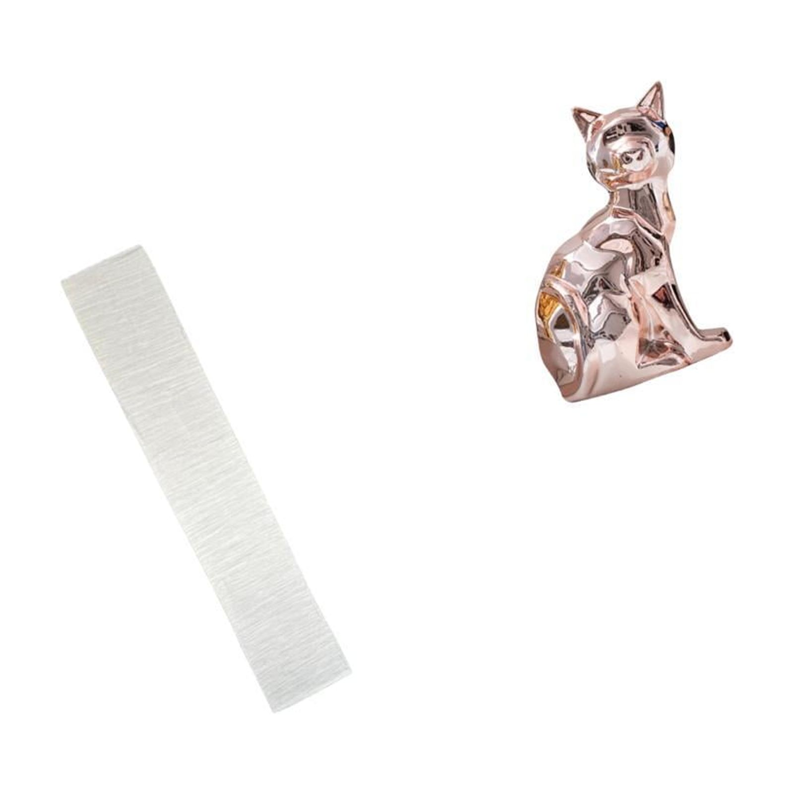 Floor Lamp Shade Cat Statue Figurine Paper Material for Living Room Shelf and Desk Home Decoration