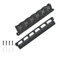 thumbnail image 5 of koolsoo Fishing Rod Holder Wall Mounted Fishing Pole Holder Protective Space Saving Rod Stand Fishing Rod Rack for Clubs Hiking Poles Black Vertical, 5 of 8