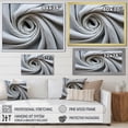 thumbnail image 4 of Designart "Fractal Spirals in Grey I" Abstract Framed Wall Art Decor - Modern Grey Abstract Spirals Hallway Framed Wall Art Decor, 4 of 6
