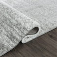 thumbnail image 5 of Pasargad Home Paris Shag Collection Power-Loomed Ivory/Grey Area Rug- 10' x 13', For Indoor Space and all Age of Group, 5 of 6